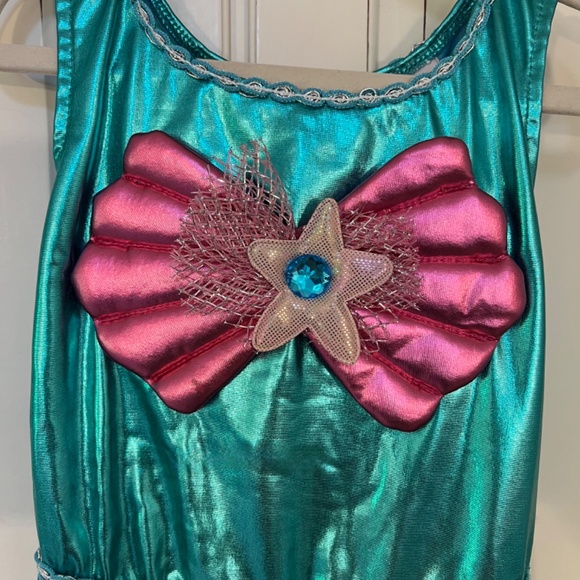 Girls Mermaid Costume with Headband - Picture 3 of 6